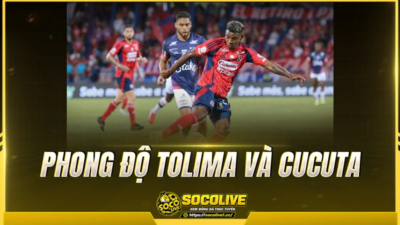 Phong độ Tolima và Cucuta được Socolive TV tổng hợp Phong độ Tolima và Cucuta được Socolive TV tổng hợp